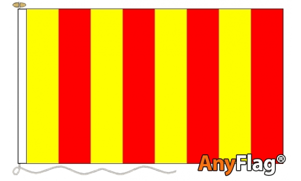 Red and Yellow Striped Small Custom Printed AnyFlag®